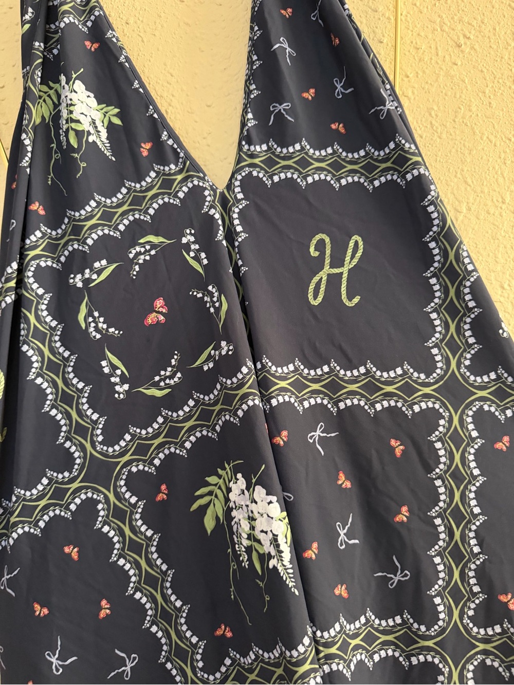 Hill House Home | The Nap Nicolette Swim CoverUp Navy Floral Patchwork - Size XL - Picture 4 of 6